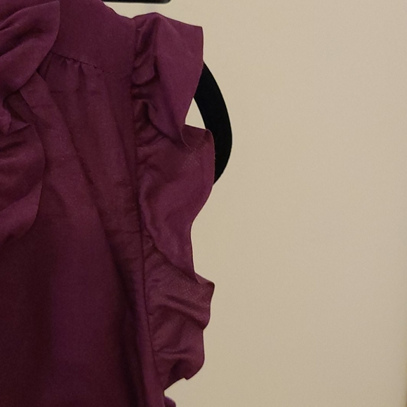 Ann Taylor Loft ruffled tank top - Picture 3 of 4